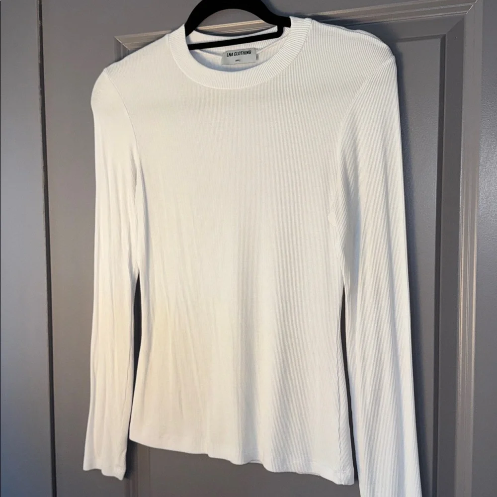 LNA Rilo Rib Long Sleeve Top - Picture 2 of 6